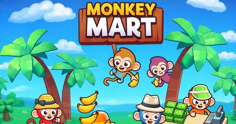 How many marts are in Monkey Mart and how do they unclock?​