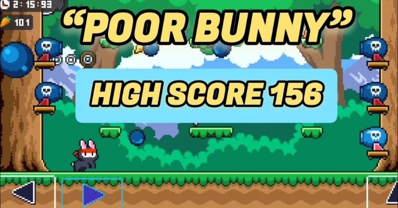 What is the highest score in Poor Bunny and is there an official record? 2 What is the highest score in Poor Bunny