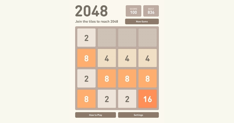 How to play 2048