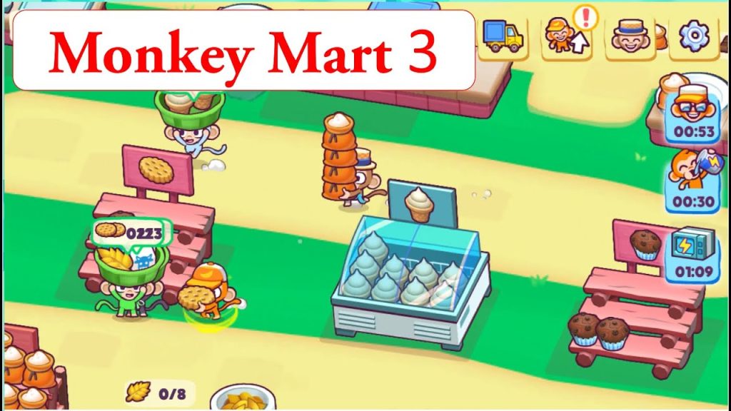 How to unlock mart 3 in Monkey Mart